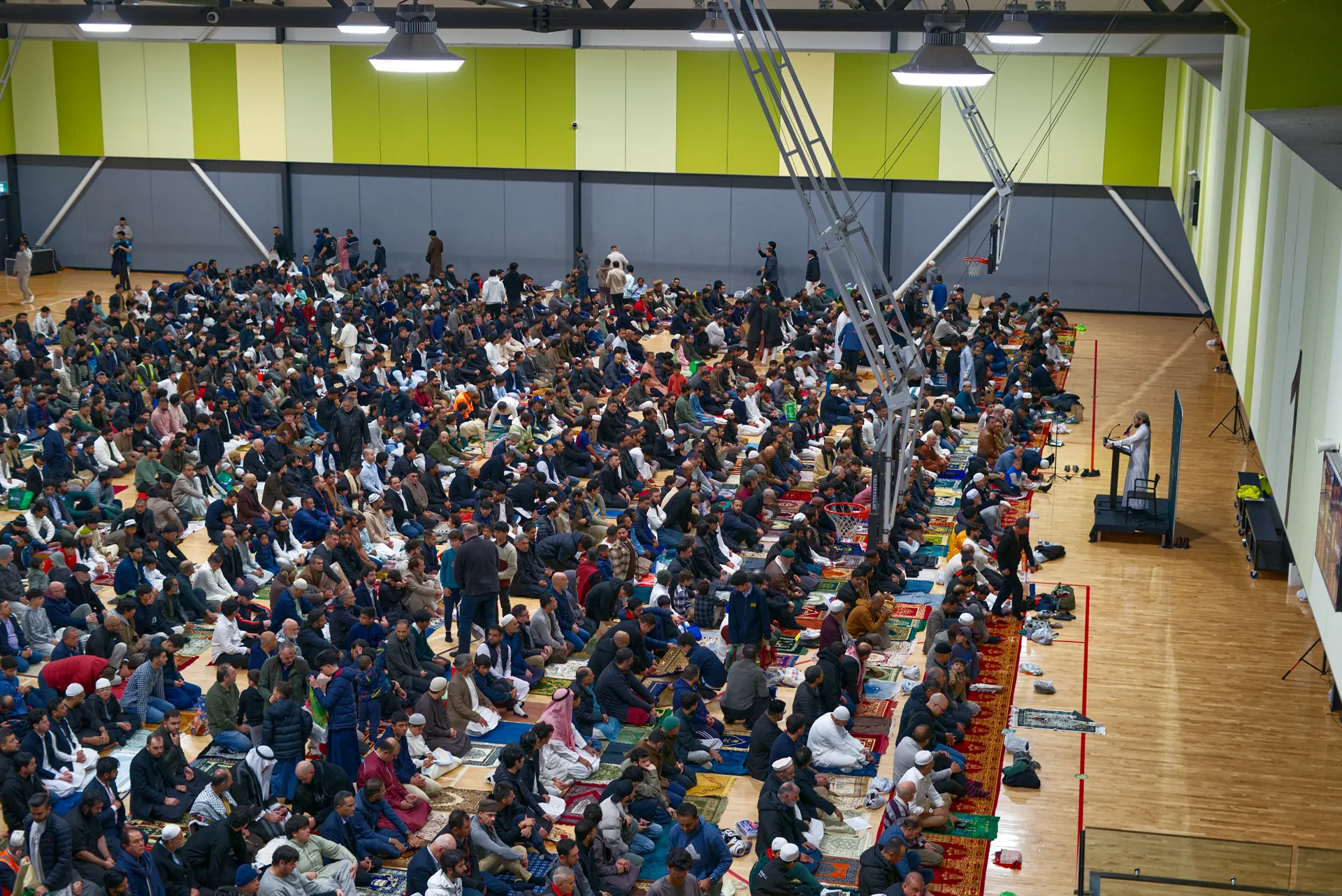 The UMMA community gathered inside the Centre
